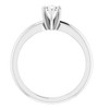 Pompeii3 1/3Ct Oval Lab Created Diamond Solitaire Engagement Ring 14k White Gold - 3 of 4