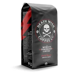 Death Wish Whole Bean Dark Roast Coffee - 16oz