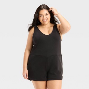 Women's Sandwash Mini Romper - A New Day™ - 1 of 3