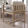 5-Piece Dining Table Set, Solid Acacia Wood Table with Iron Legs and 4 Matching Dining Chairs for Kitchen or Dining Room - 4 of 4