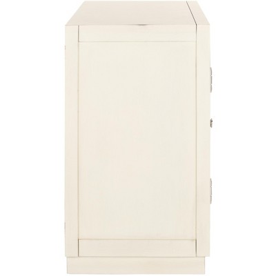 Erin Beige and Gray 2-Door Chest with Nailheads