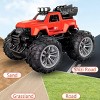 INFURNIC Toy Vehicles Bigfoot Stunt Car Racing Toy Extreme Action Fun for Kids Outdoor Play, Red, 5.85"*5.46"*8.19" - 4 of 4