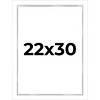 PosterPalooza | Modern Shadow Box 1" Depth White Picture Frame - UV Acrylic, Backing, Hanging Hardware - 2 of 4