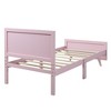 Queen Size Bed Frame With Headboard Footboard, Solid Wooden Slat Support Platform Bed No Box Spring Needed Platform Queen Bed Frames For Bedroom - 4 of 4