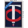 Trends International MLB Minnesota Twins - Logo 25 Framed Wall Poster Prints - 3 of 4