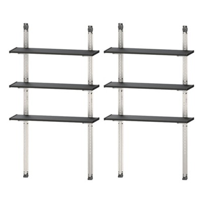 Keter 40 Inch All Weather Steel Utility Storage Shed Shelf Kit