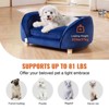 Angel Sar Pet Sofa for Medium Dogs and Cats, 28x20x12 Inch Dog Couch Bed with Solid Wood Frame, 81 lbs Capacity Plush Pet Furniture - 3 of 4