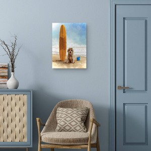 Masterpiece Art Gallery 18"x24" Surfer Dog Wall Art - 1 of 4