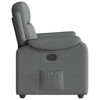 vidaXL Recliner Chair in Dark Gray Fabric - Manual Armchair with Side Pocket for Living Room/Lounge - 4 of 4