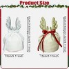 Christmas Reindeer Gift Bags, 5-Pack Drawstring Treat Bags w/2 Elk Designs, Reusable Holiday Goody Bags for Candy & Party Favors, Xmas Party Supplies - 2 of 4