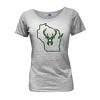 NBA Milwaukee Bucks Women's Short Sleeve Burnout Scoop T-Shirt - 2 of 4