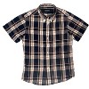 Gioberti Boy's Casual Western Plaid Long Sleeve Pearl Snaps Shirt - 2 of 3