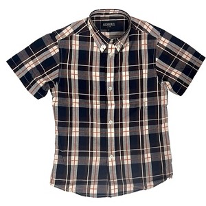 Gioberti Boy's Casual Plaid Checkered Short Sleeve Button Down Shirt - 1 of 1