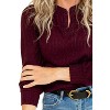 Women's Wineberry Knit Top - Democracy - 2 of 3