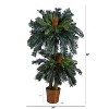 HomeStock  5 ft. Artificial Palm Tree in Basket for Indoor/Outdoor - 2 of 4