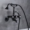 Sumerain Clawfoot Tub Faucet with Hand Shower, 3" to 9"  Wall Mount Tub Filler in Oil Rubbed Bronze - 4 of 4