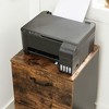 2-Drawer File Cabinet, Filing Cabinet for Home Office, Small Rolling File Cabinet, Printer Stand, Hanging File Folders, Modern Style - 3 of 4