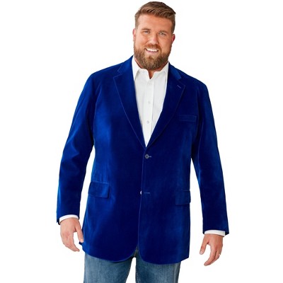 KingSize Men's Big & Tall Tall Velvet Blazer