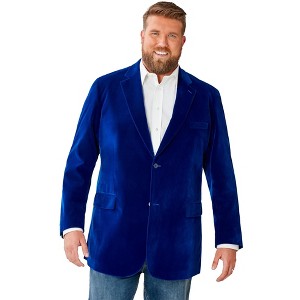 KingSize Men's Big & Tall Tall Velvet Blazer - 1 of 4