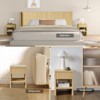 Modern Wooden Nightstand Bedside Table with Drawer and Open Storage - 4 of 4