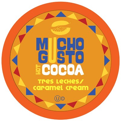 Mucho Gusto Tres Leches Caramel Hot Cocoa Pods K Cups, 40 Count