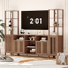 Farmhouse Entertainment Center for 70" TVs, Engineered Wood, 3-Piece - 4 of 4
