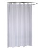 Basketweave Shower Curtain White - Moda At Home: Polyester Fabric ...