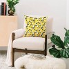 16"x16" Serena Archetti Mediterranean Summer Lemons Square Throw Pillow Yellow - Deny Designs: Indoor Polyester Decorative Cushion - 2 of 4