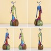 Itopfox Abstract Art Woman Sculpture Resin Figurine 1 Piece 2.76x3.15x9.06in Colorful Modern Decor for Living Room Shelf Table - 2 of 4
