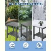 Outdoor Adirondack Side Table - HDPE Side Patio, All-Weather Resistant, Square Plastic Patio Table, Perfect for Garden and Porch - 4 of 4