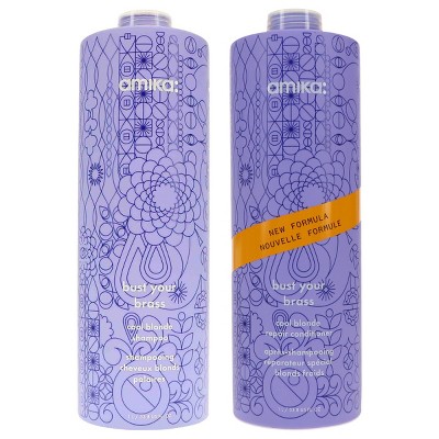 Amika Bust Your Brass Cool Blonde Shampoo 33.8 Oz & Bust