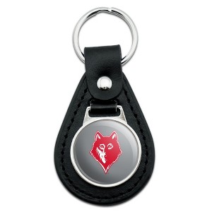 Newberry College Secondary Logo Black Leather Keychain - 1 of 4
