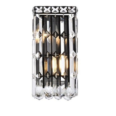 Elegant Lighting Maxime 6 inch black wall sconce