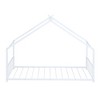 PAGED Unique Bed Frame Metal House Bed with Roof, Easy Assembly, Box Spring Not Required - 4 of 4