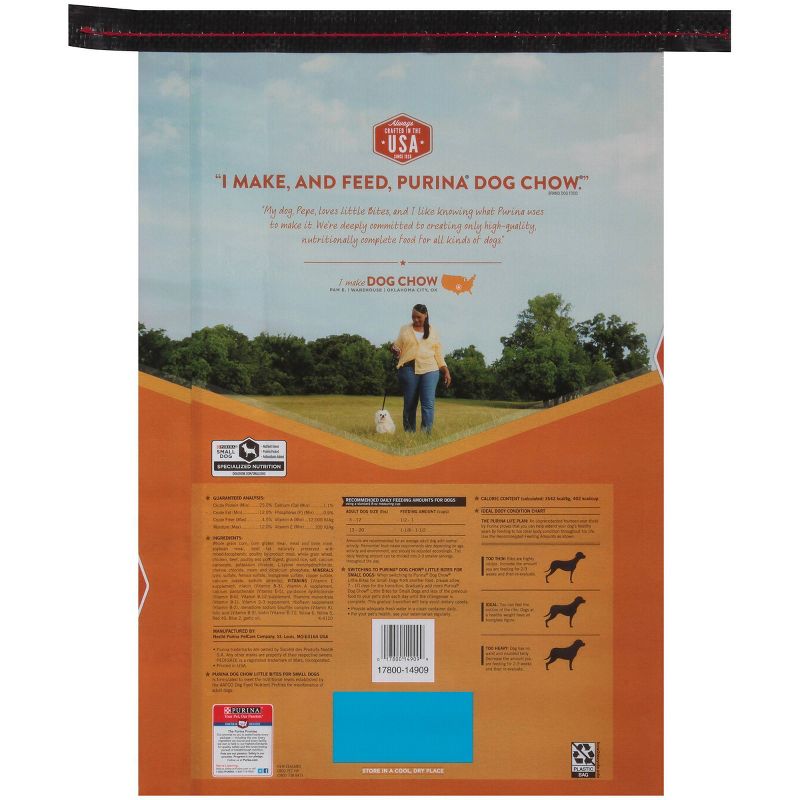 Purina Dog Chow Little Bites with Real Chicken &#38; Beef Small Dog Complete &#38; Balanced Dry Dog Food - 16.5lbs, 3 of 5