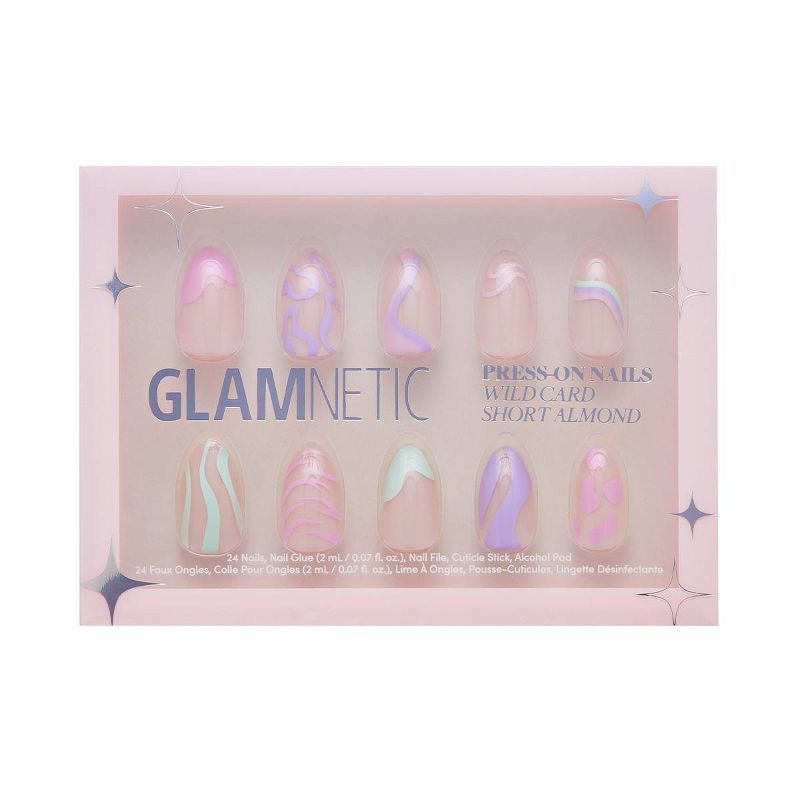 Glamnetic Press-On Women&#39;s Manicure Fake Nails - Wild Card - 30ct - Ulta Beauty, 1 of 8