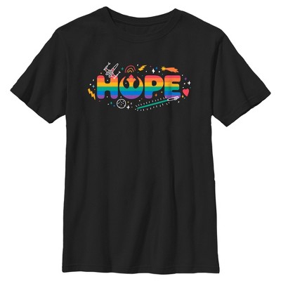 Star Wars Pride Rainbow Hope Rebel Alliance T-shirt - Black - X Small ...