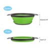 Unique Bargains Kitchen Collapsible Colander Silicone Round Foldable Strainer with Handle - image 3 of 4