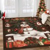 Christmas Snowman Washable Non Slip Area Rug Christmas Decorations Rugs for Living Room Low Pile Throw Rug Carpet - 2 of 4