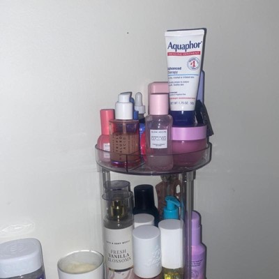 Extra Large Bathroom Plastic Tiered Cosmetic Organizer Clear - Brightroom™  : Target