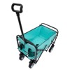 FURNIinspire Outdoor Serving Carts Utility Park Garden Cart Tool Customized Color Folding Camping Trolley Outdoor Beach, Blue, 25.98"*17.32"*37.4" - 2 of 4
