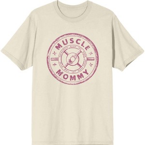 Muscle Mommy Weight Plate Adult Crew Neck Short Sleeve Tee - 1 of 2
