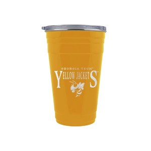 NCAA Georgia Tech Yellow Jackets Tailgater Tumbler - 22oz: Stainless Steel, Acrylic Lid - 1 of 2