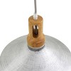 Yosemite Home Decor Gris Plateado Collection One Light Pendant, Silver Grey, 13.8 x 13.8 x 14.1 - 4 of 4