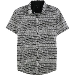 I.N.C International Concepts Mens Chambray Button Up Shirt, Black, Small - 1 of 1