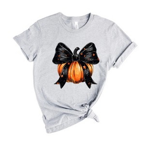 Simply Sage Market Women's Coquette Halloween Pumpkin Short Sleeve Graphic Tee - 1 of 4