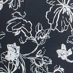 Black/White Floral