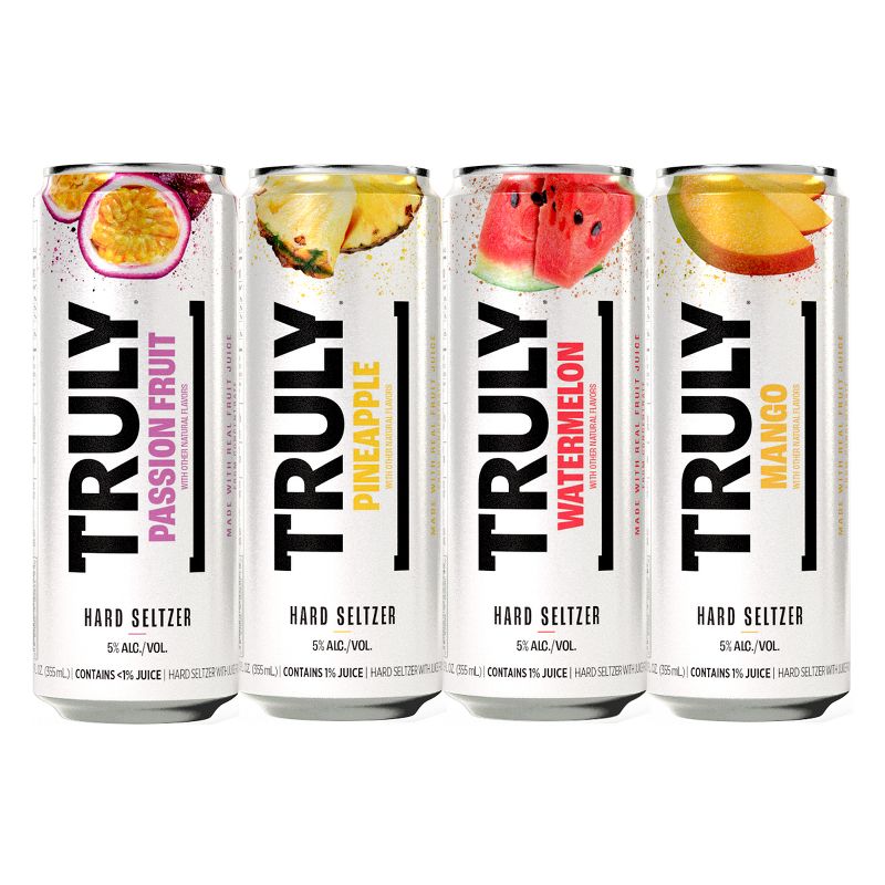 Truly Hard Seltzer Tropical Mix Pack - 12pk/12 fl oz Slim Cans, 3 of 10
