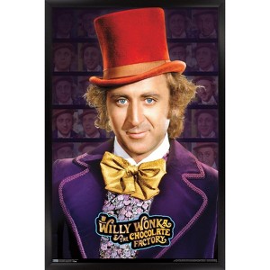 Trends International Willy Wonka And The Chocolate Factory - Willy Wonka Framed Wall Poster Prints - 1 of 4