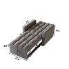 38.2-inch Foldable Large-size Sofa Bed with Adjustable Backrest, 3 Positions and Pillows, Modern Velvet Single Sofas - 4 of 4